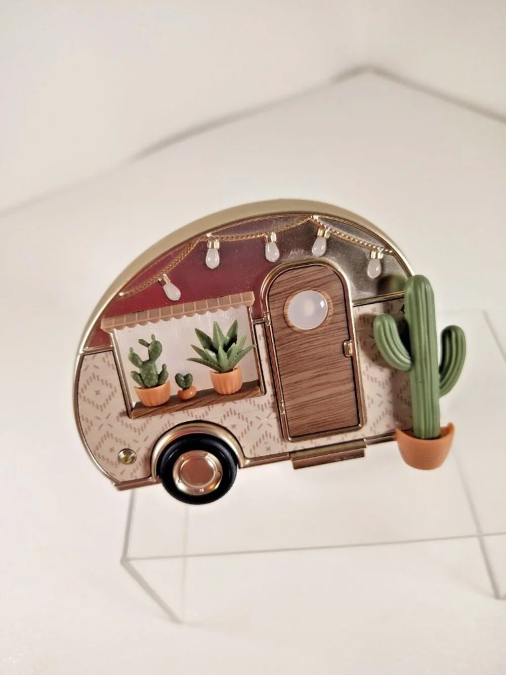 Bath Body Works CAMPER / RV Cactus Succulent Wallflower Plug Nightlight EUC